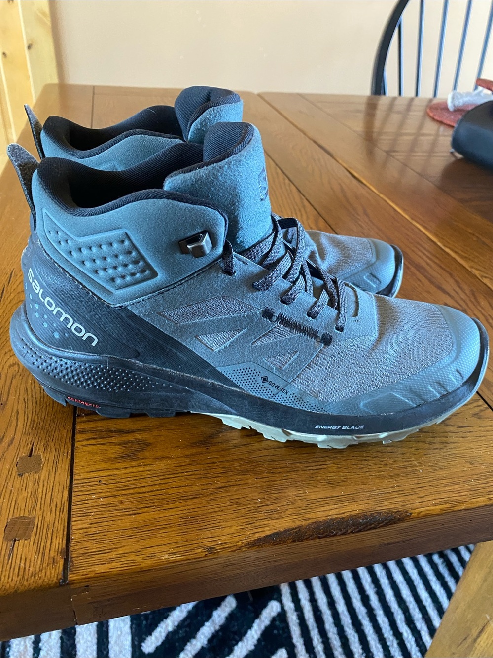 Salomon Women’s Mid-Height Trail Boots in Gray and Black